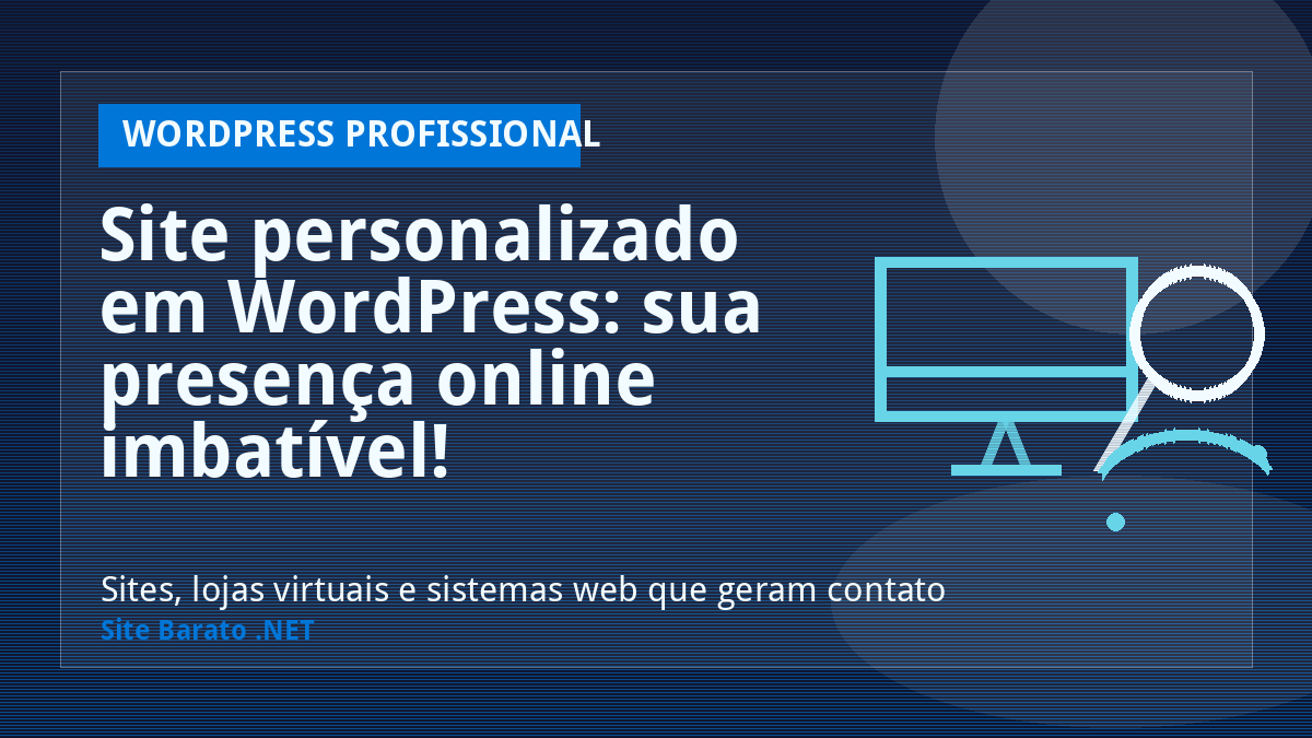 Site personalizado em WordPress: sua presença online imbatível! - WordPress Profissional | Site Barato .NET